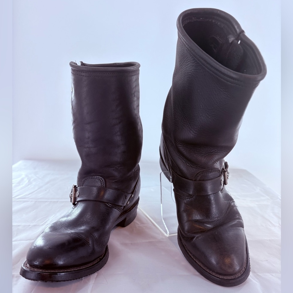 Harley-Davidson Vintage Black Leather Biker Boots Women’s Size 8.5